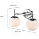 None 2 Light 15.5 inch Modern Gold Bathroom Vanity Light Wall Light